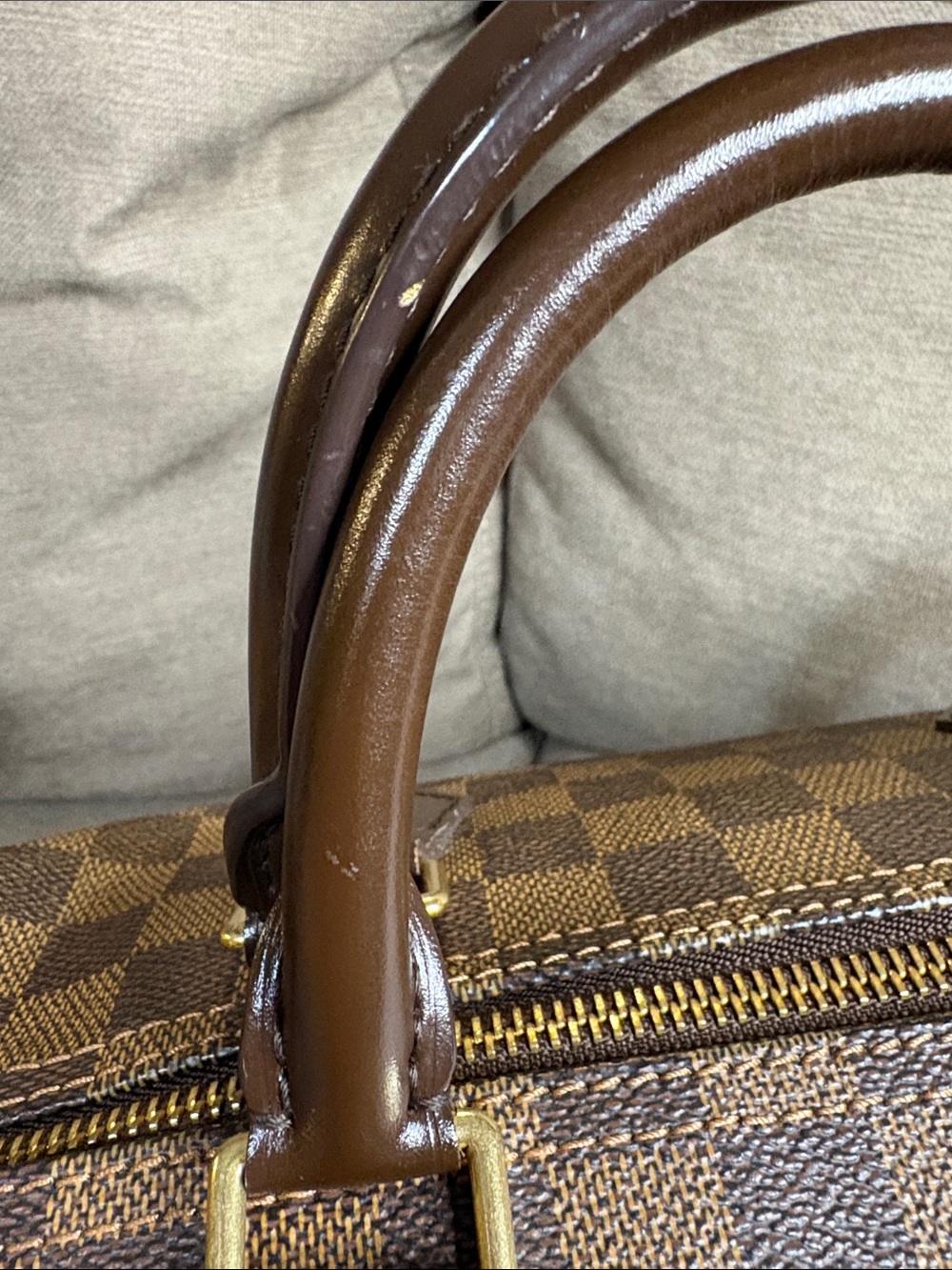 Louis Vuitton Damier Ebene Speedy 35 Authentic - Picture 12 of 16